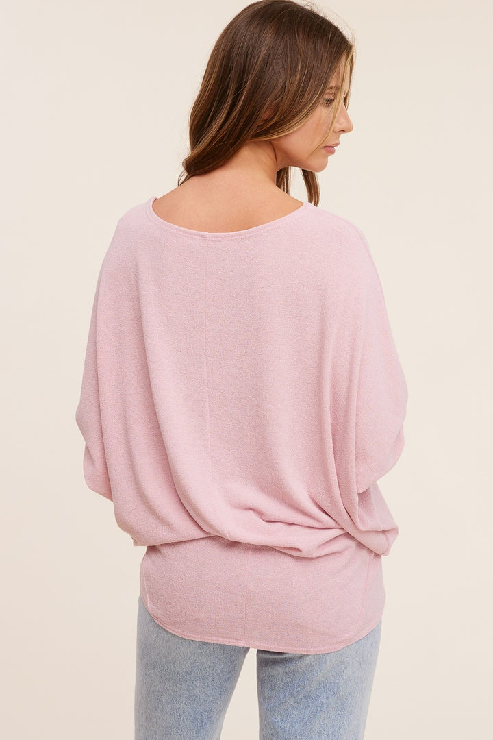 Jolie All Day Slouch Top (Ballet Pink)
