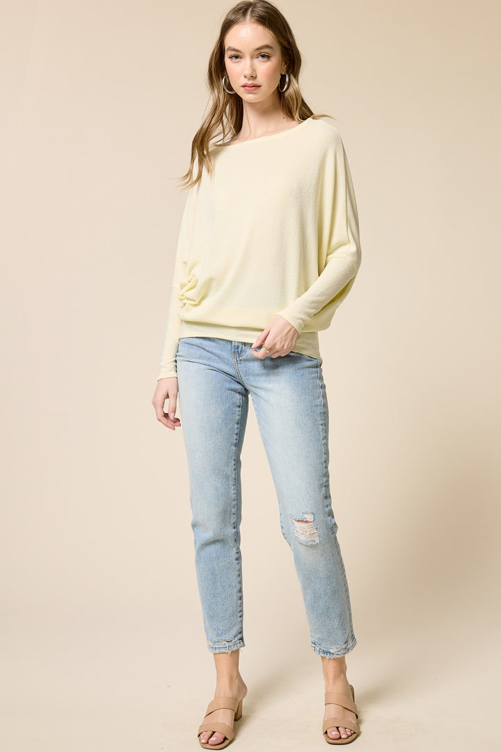 Jolie All Day Slouch Top (Lemon)