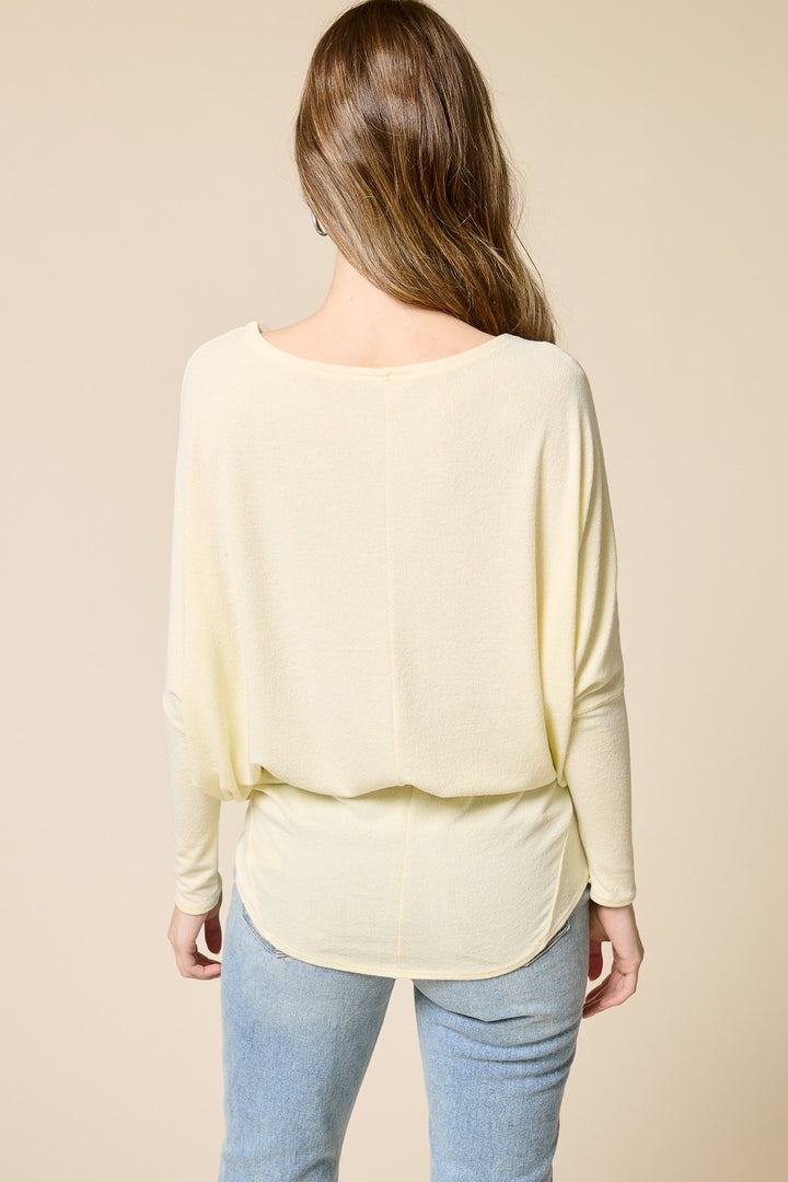 Jolie All Day Slouch Top (Lemon)