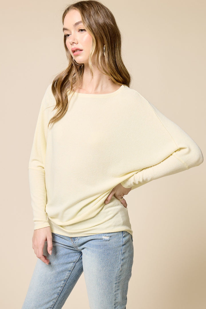 Jolie All Day Slouch Top (Lemon)