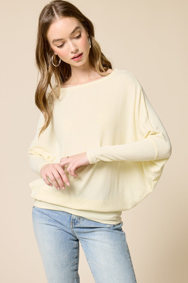 Jolie All Day Slouch Top (Lemon)