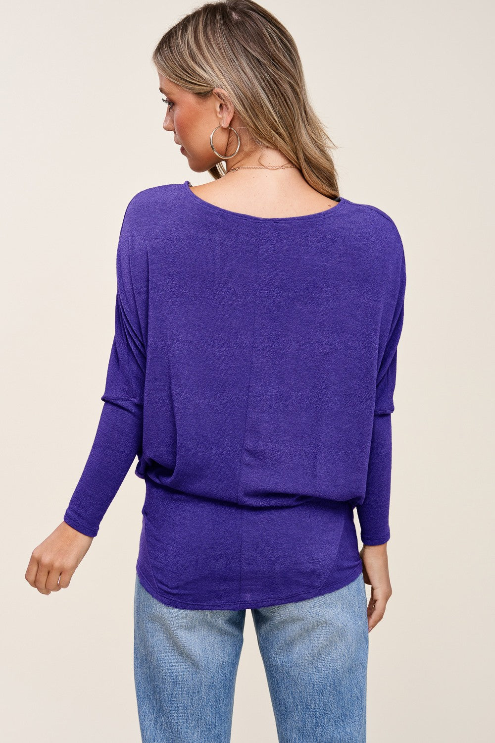 Jolie All Day Slouch Top (Prussian Purple)