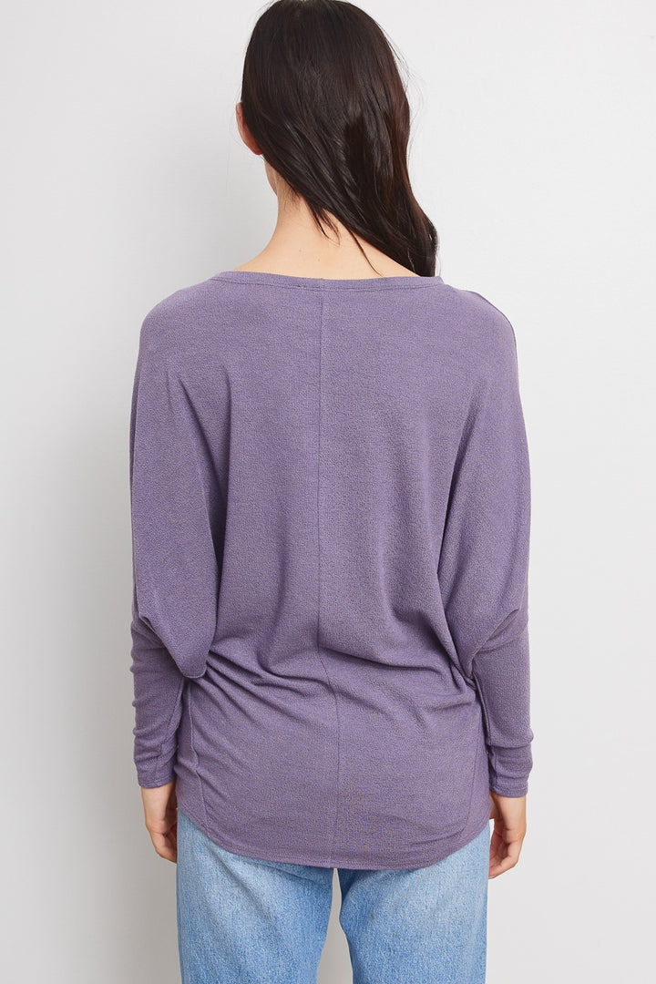 Jolie All Day Slouch Top (Dusty Lilac)