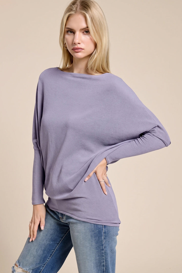 Jolie All Day Slouch Top (Periwinkle)
