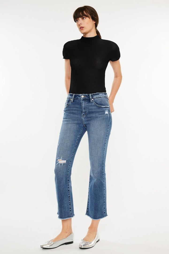 Kancan Honey Ankle Bootcut Jean