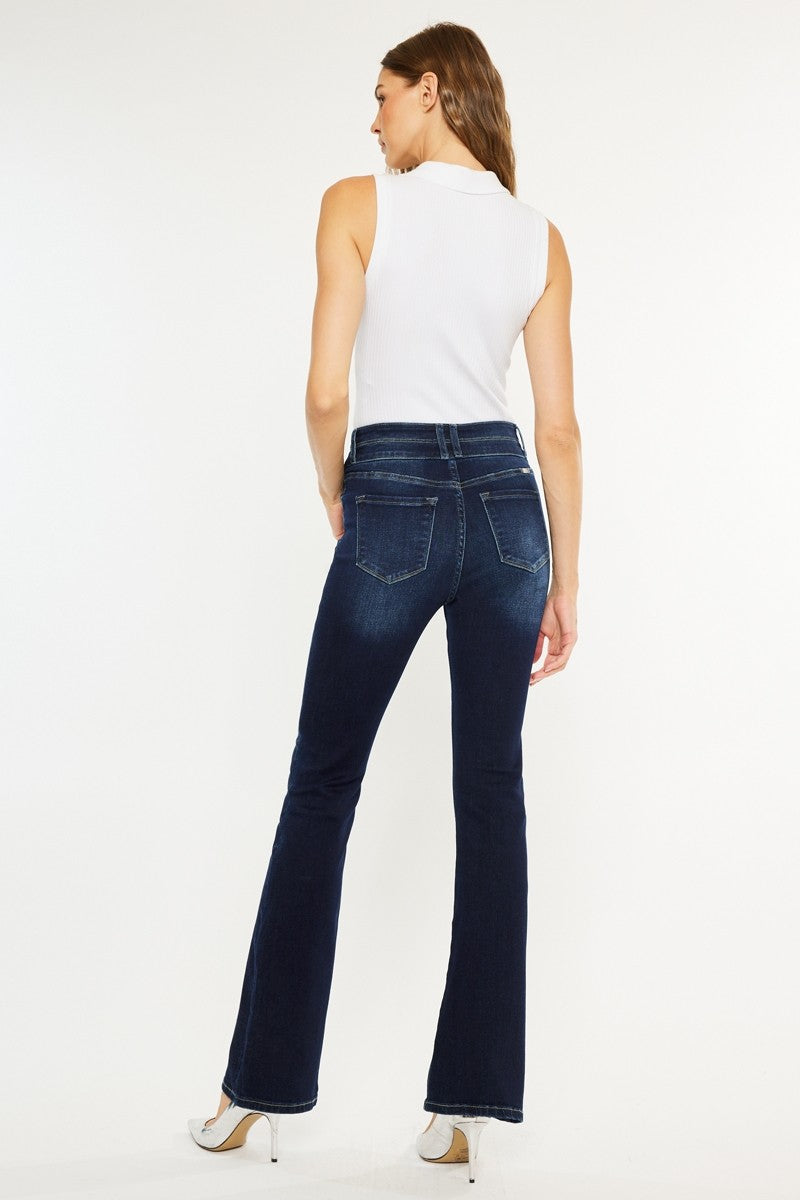 Kancan Gia Double Button Bootcut Jean