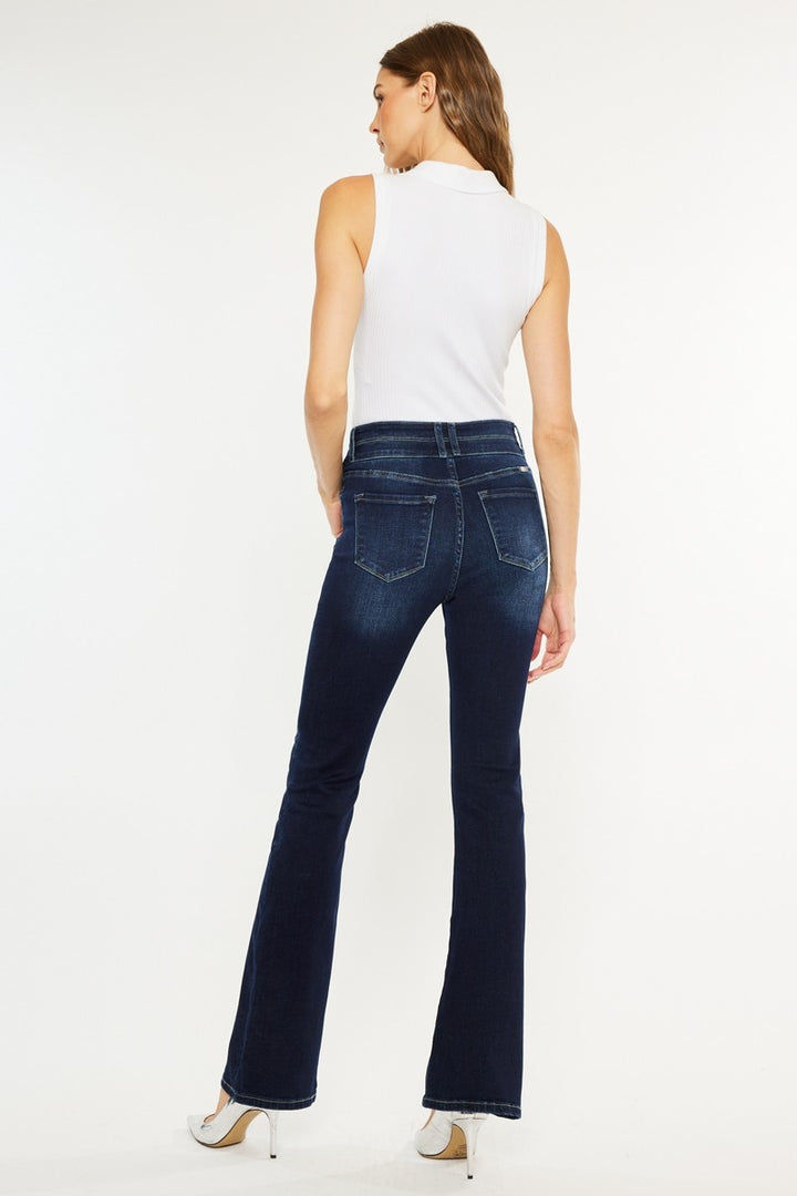 Kancan Gia Double Button Bootcut Jean