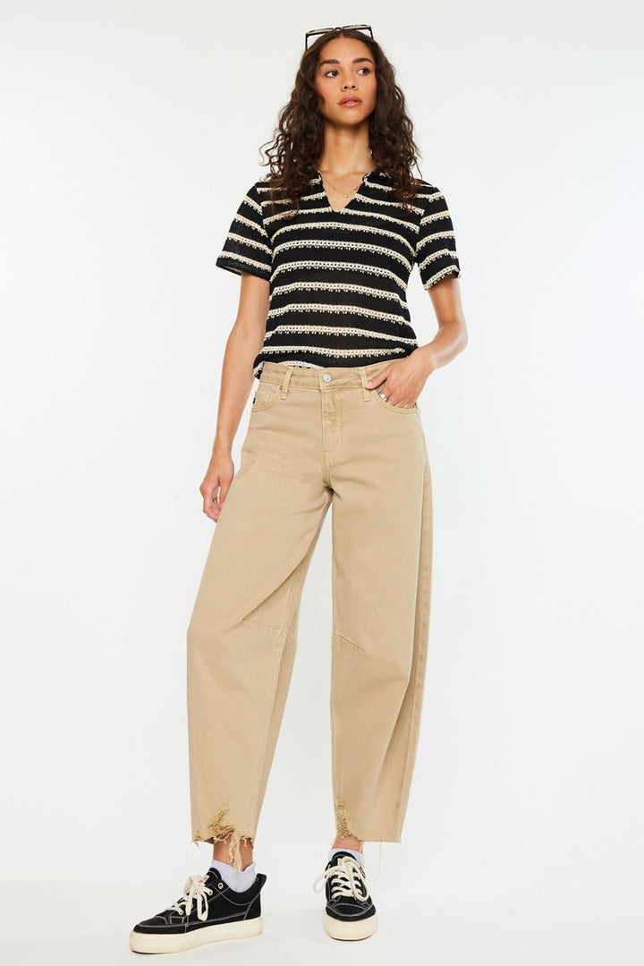 Kancan Horseshoe Jean (Tan)