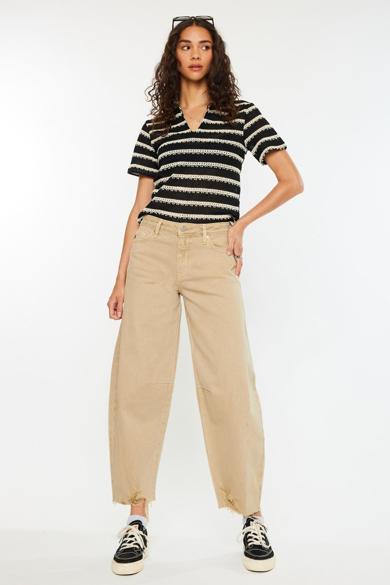 Kancan Horseshoe Jean (Tan)