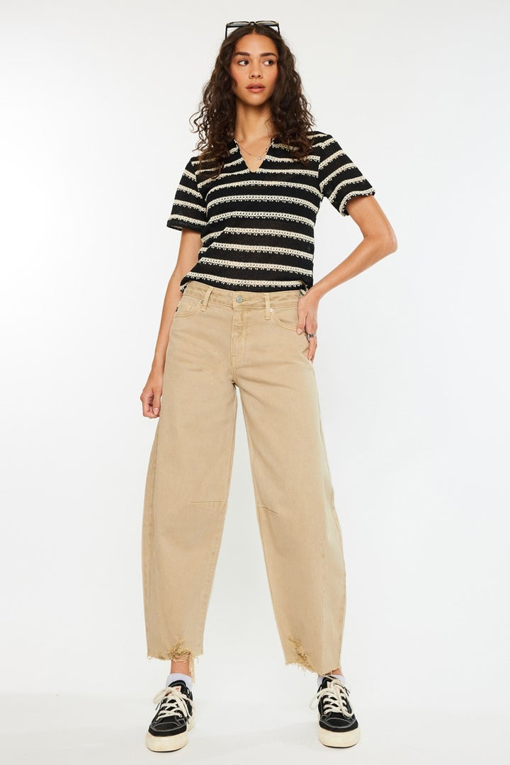 Kancan Horseshoe Jean (Tan)