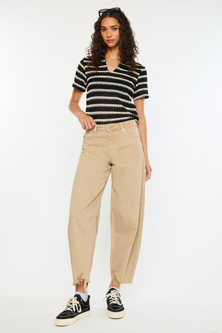 Kancan Horseshoe Jean (Tan)