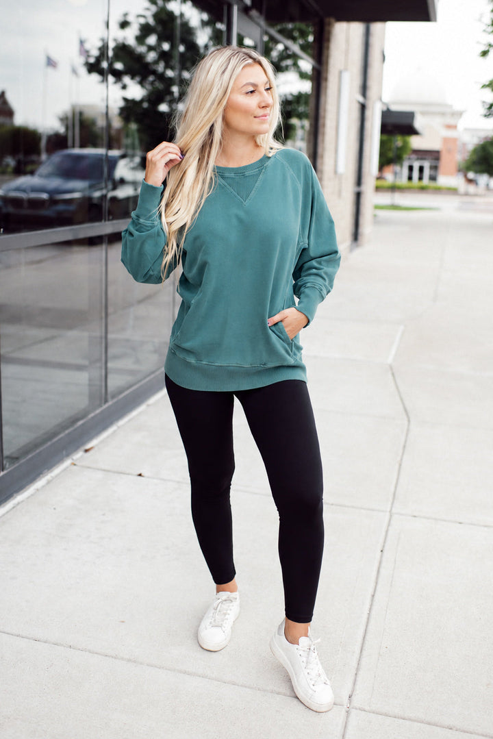 Zen French Terry Sweatshirt (Hunter Green)
