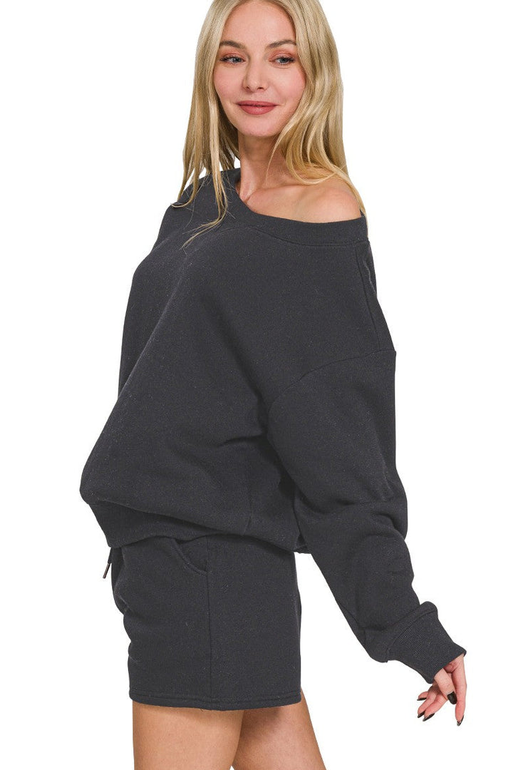 Zen Fleece Lounge Set (Black)