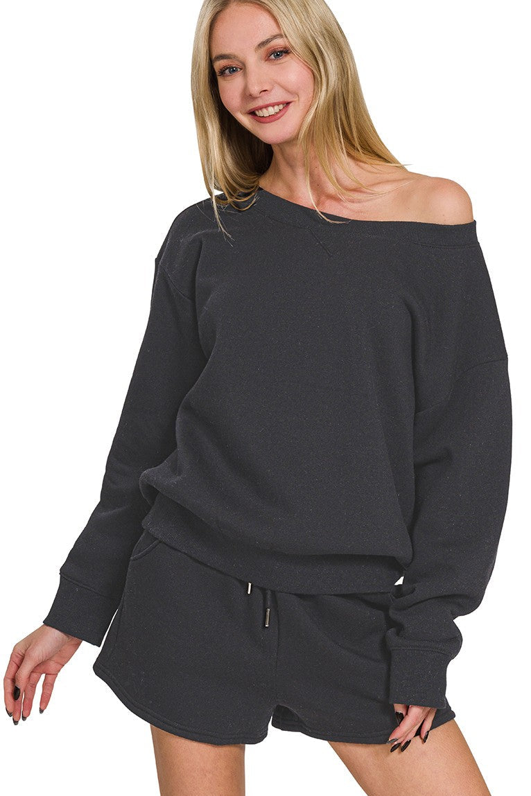 Zen Fleece Lounge Set (Black)