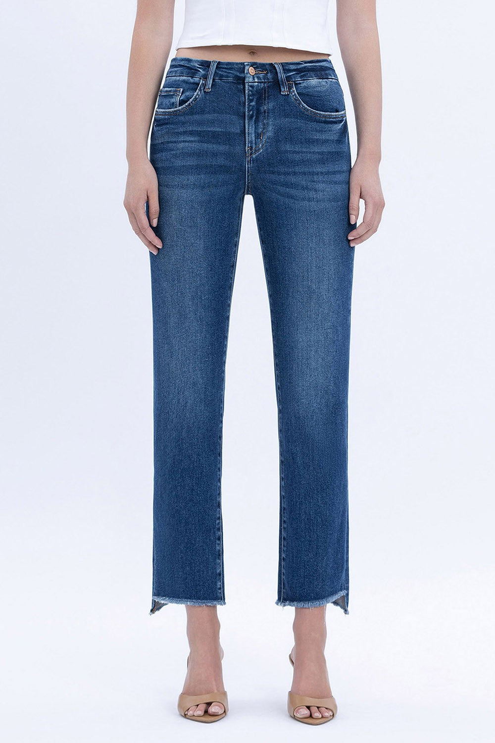 Flying Monkey Raw Hem Slim Leg Jean