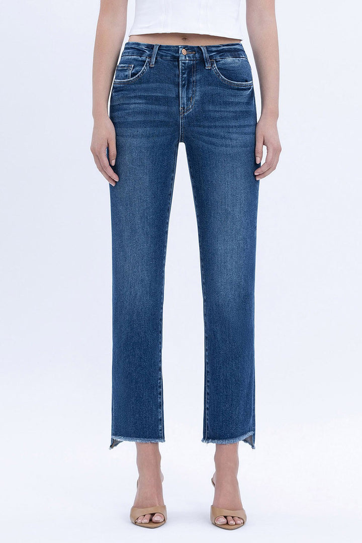 Flying Monkey Raw Hem Slim Leg Jean