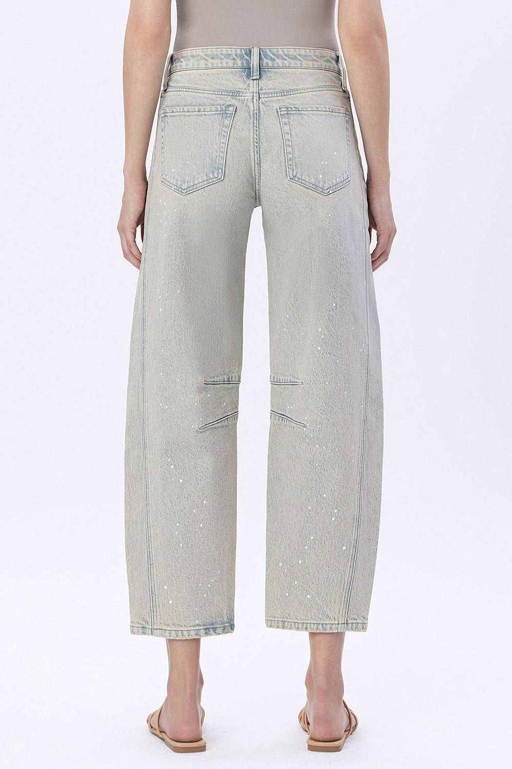 Flying Monkey City Sleek Barrel Jean (Acid Light Wash)