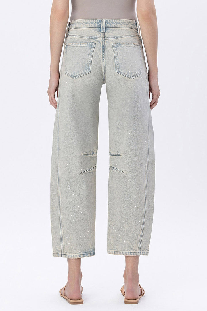 Flying Monkey City Sleek Barrel Jean (Acid Light Wash)