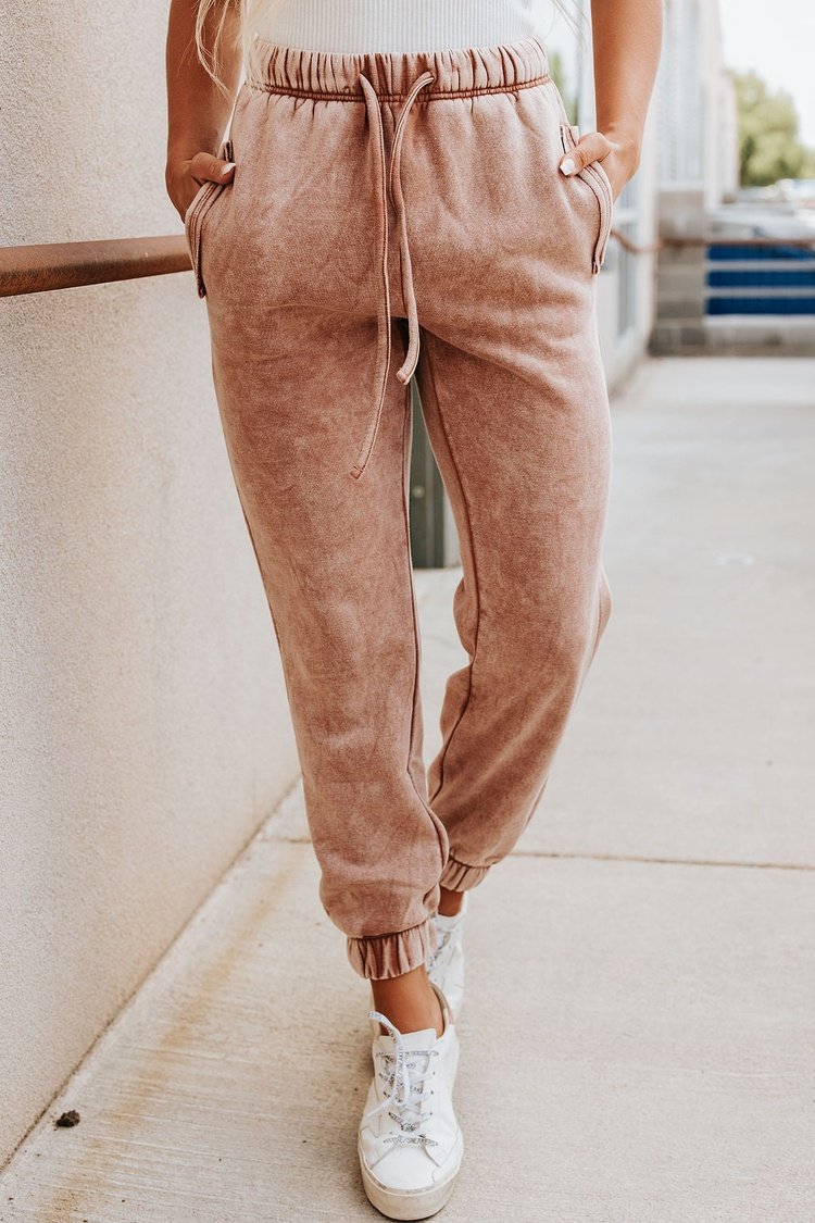 Zen Cotton Fleece Jogger (Rust)