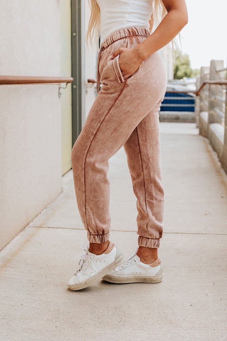 Zen Cotton Fleece Jogger (Rust)