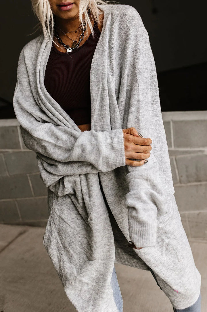 My Cozy Cocoon Duster (Silver Grey)