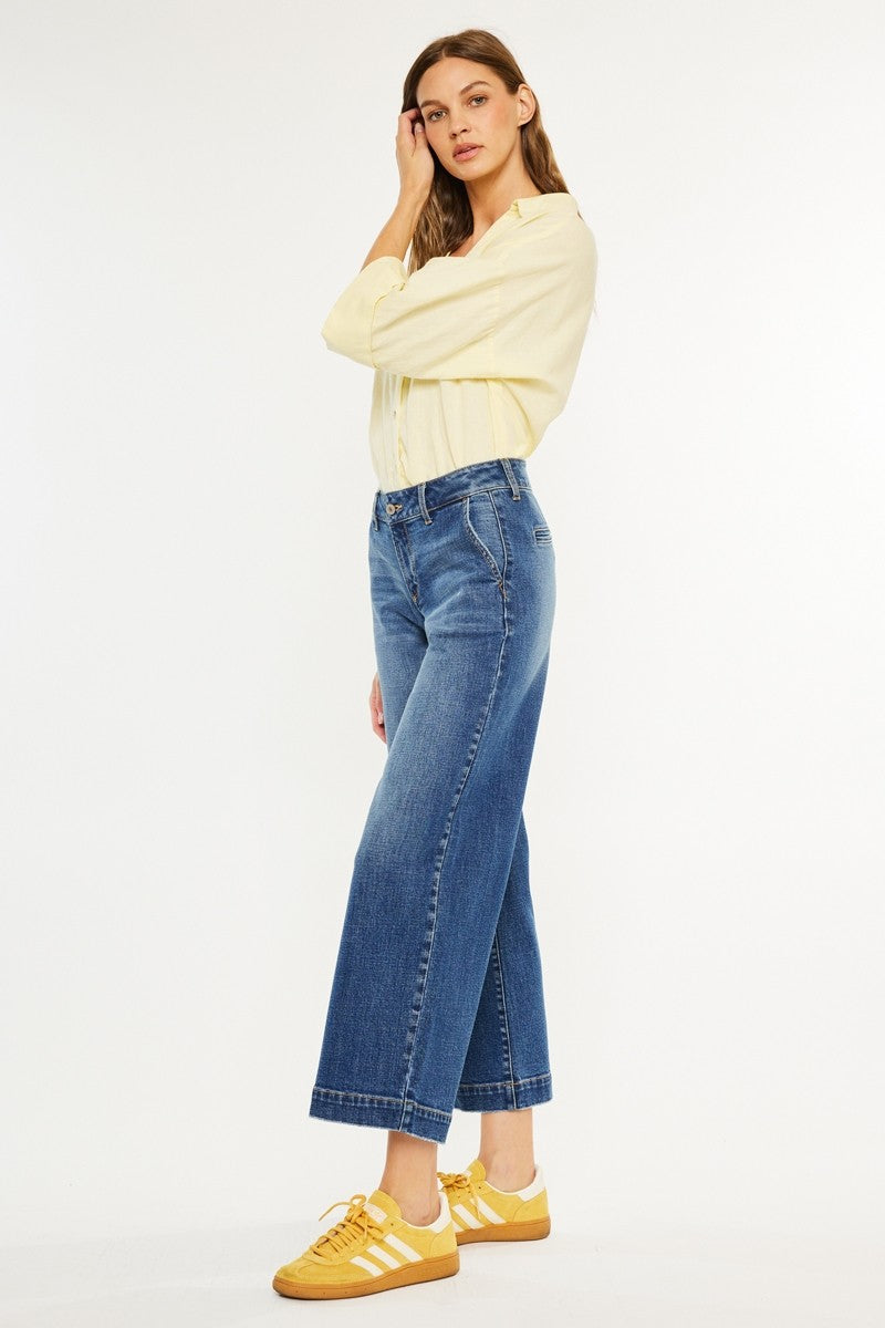 Kancan Petite Mid Rise Trousers