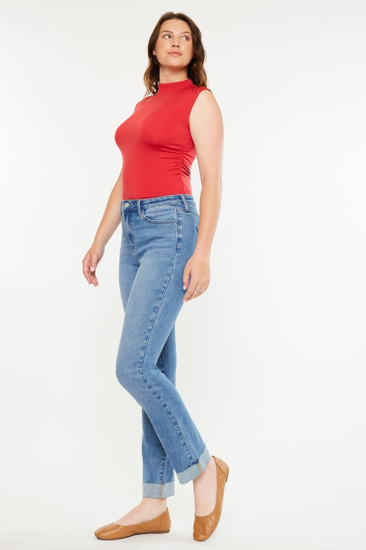 Kancan Curvy Fit Slim Leg Jean