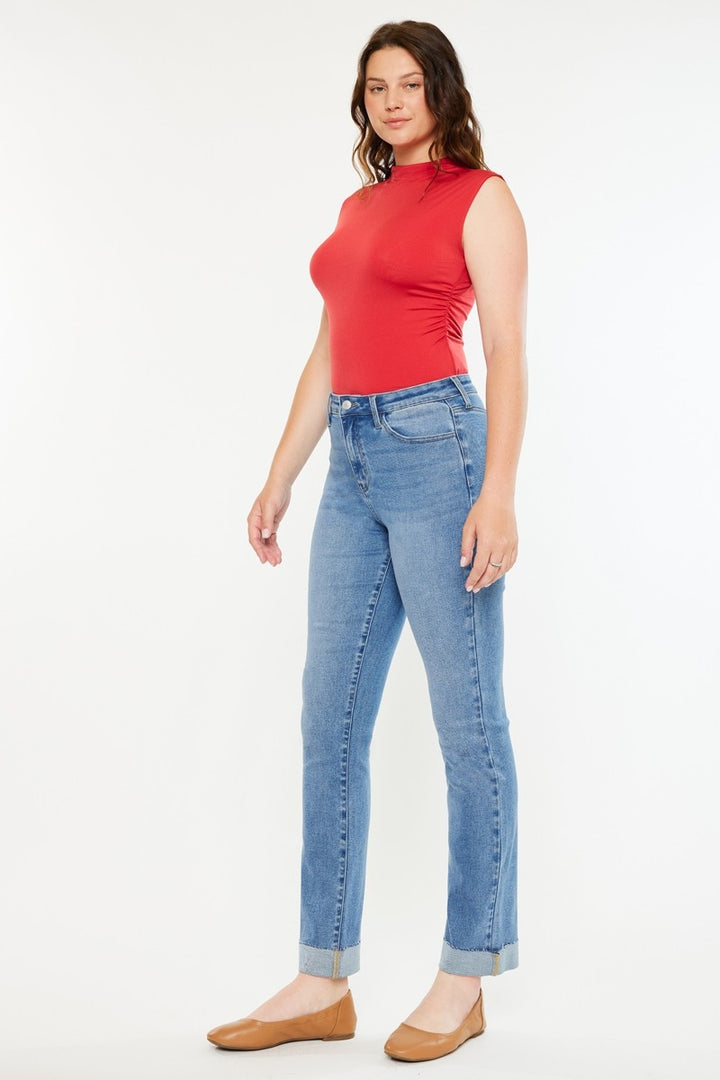 Kancan Curvy Fit Slim Leg Jean