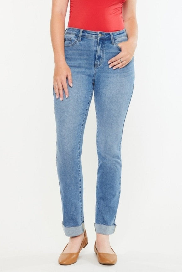 Kancan Curvy Fit Slim Leg Jean
