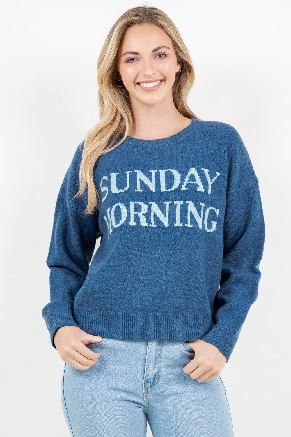 Dreamy Sunday Morning Sweater (Denim)