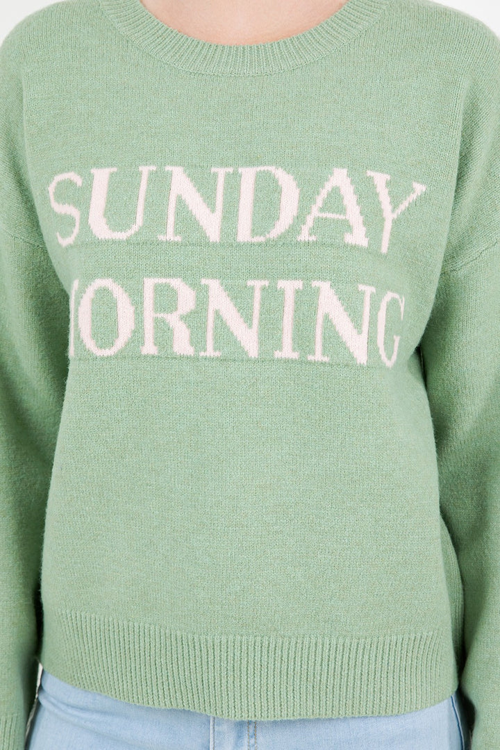 Dreamy Sunday Morning Sweater (Sage)