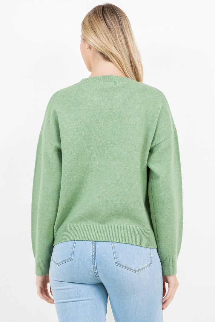 Dreamy Sunday Morning Sweater (Sage)