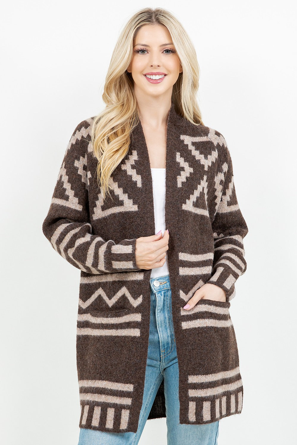 Dreamy Aztec Knit Cardigan