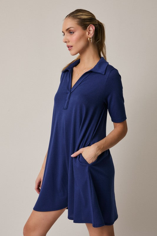 Sunday Edition Polo T-Shirt Dress