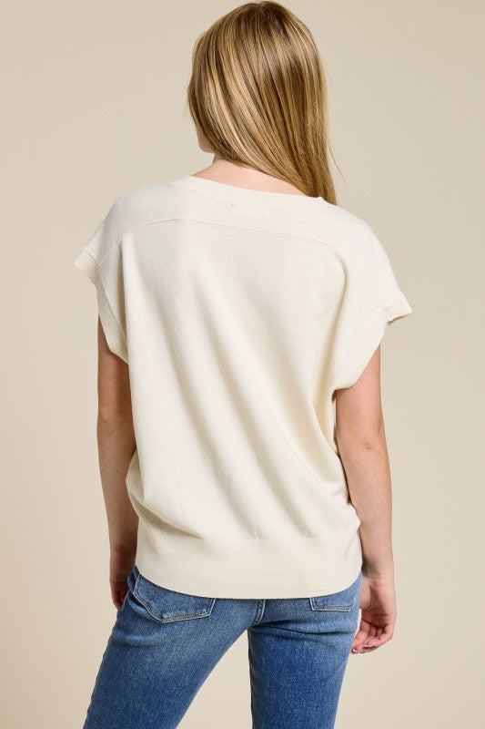 Jolie Cashmere Sweater Tee