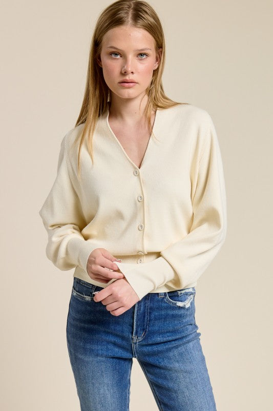 Jolie Knit Button Up Cardigan