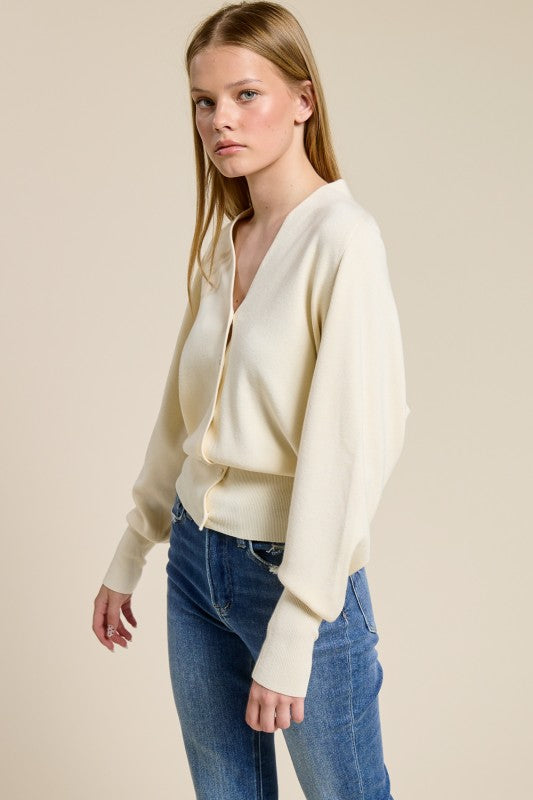 Jolie Knit Button Up Cardigan
