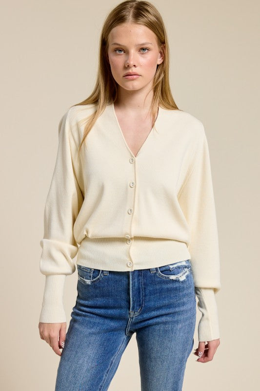 Jolie Knit Button Up Cardigan