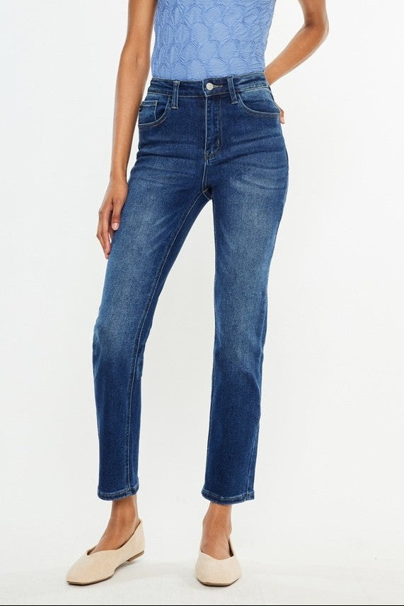 Kancan Adaline Slim Leg Jean (Dark Wash)