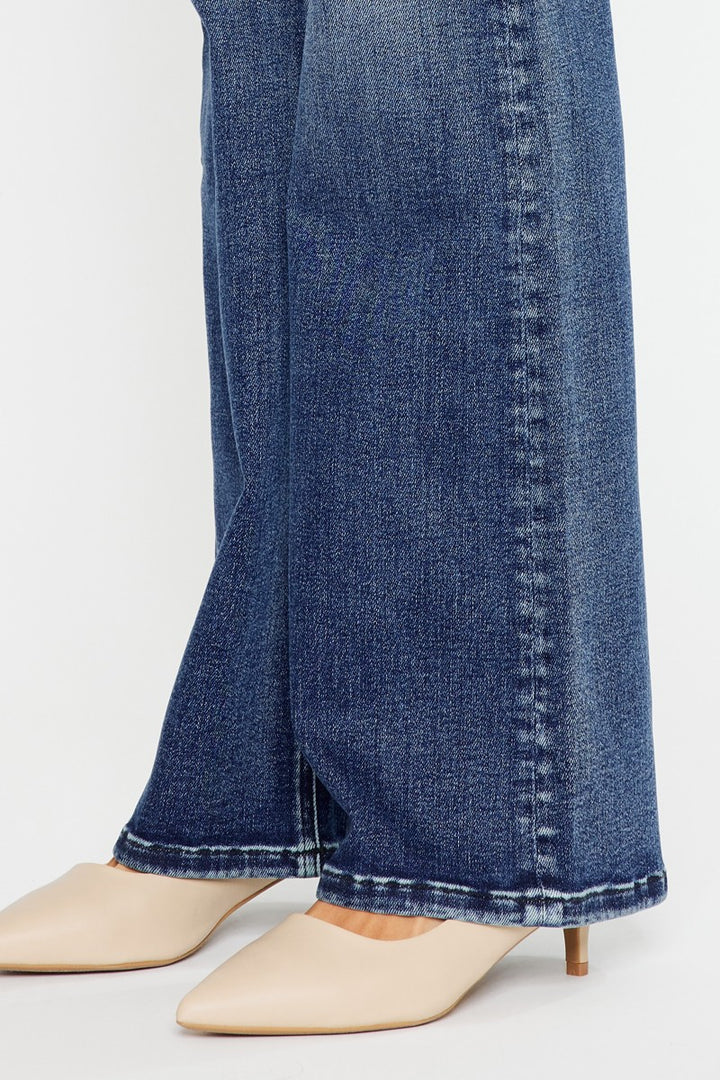 Kancan Double Button Flared Jean