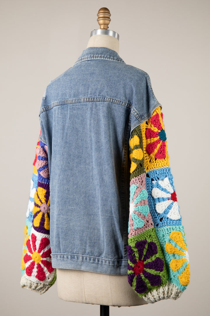 My Cozy Crochet Denim Jacket
