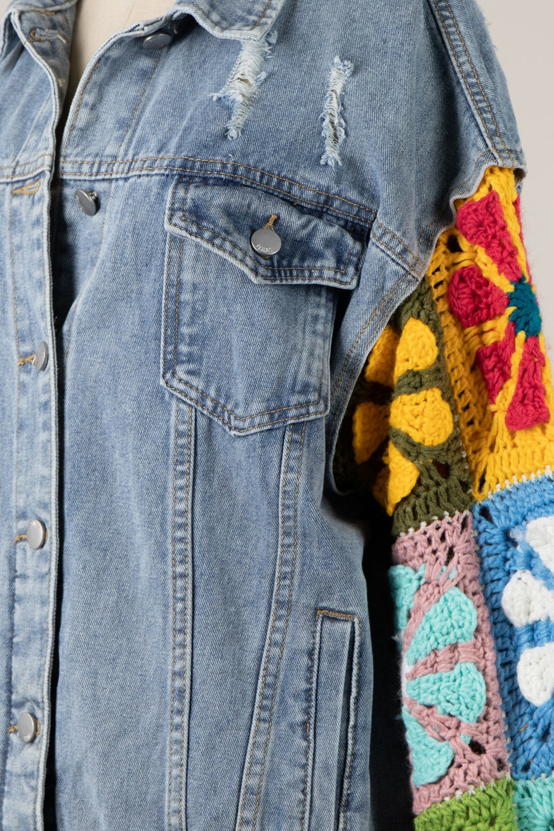 My Cozy Crochet Denim Jacket