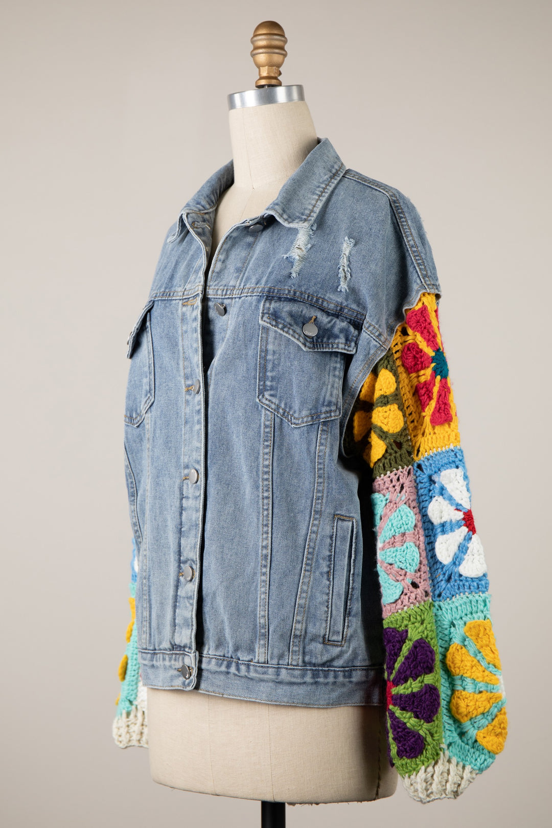 My Cozy Crochet Denim Jacket