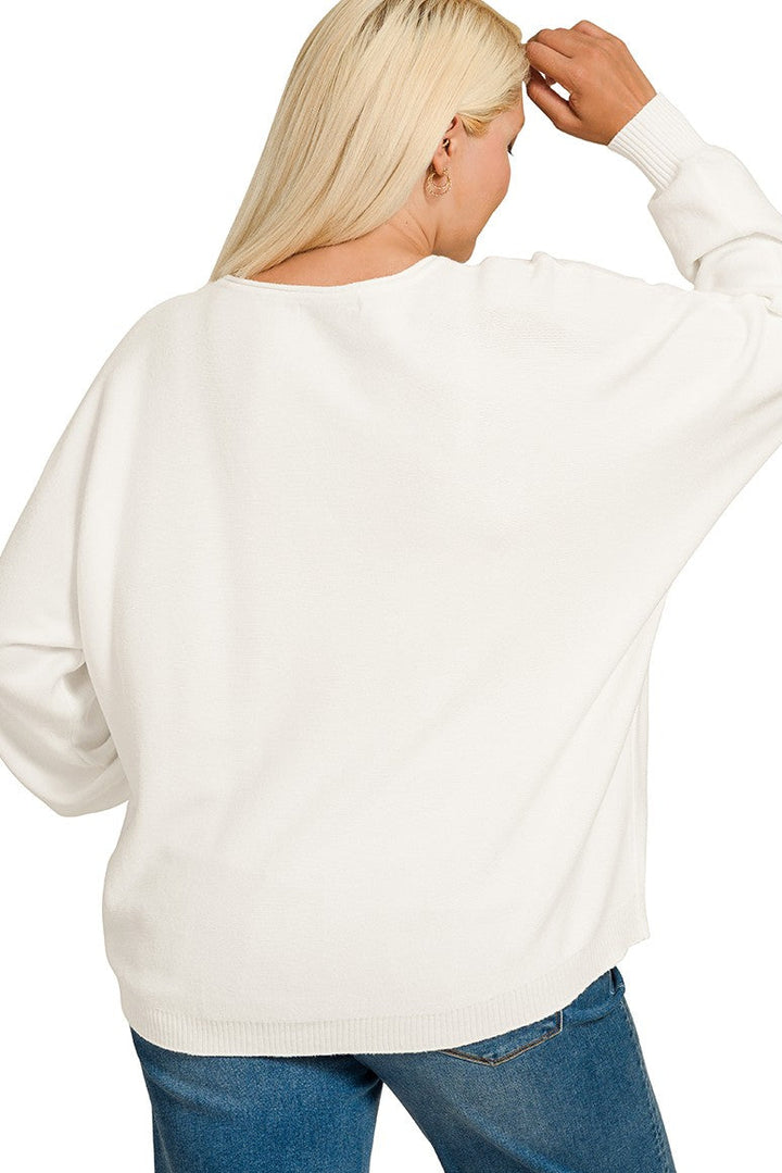 Zen Soft Knit Sweater (Ivory)