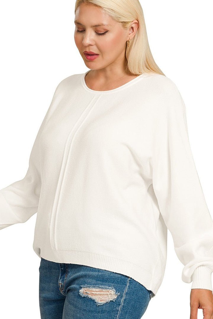 Zen Soft Knit Sweater (Ivory)