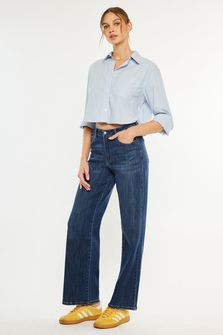Kancan Essential Wide Leg Jean