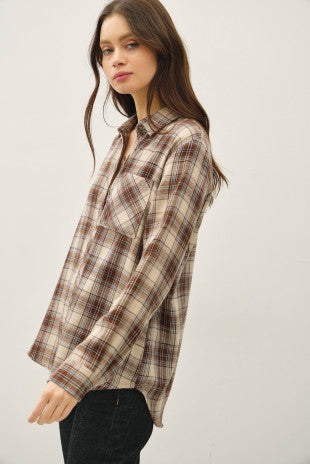 Be Cool Harlow Plaid Shirt