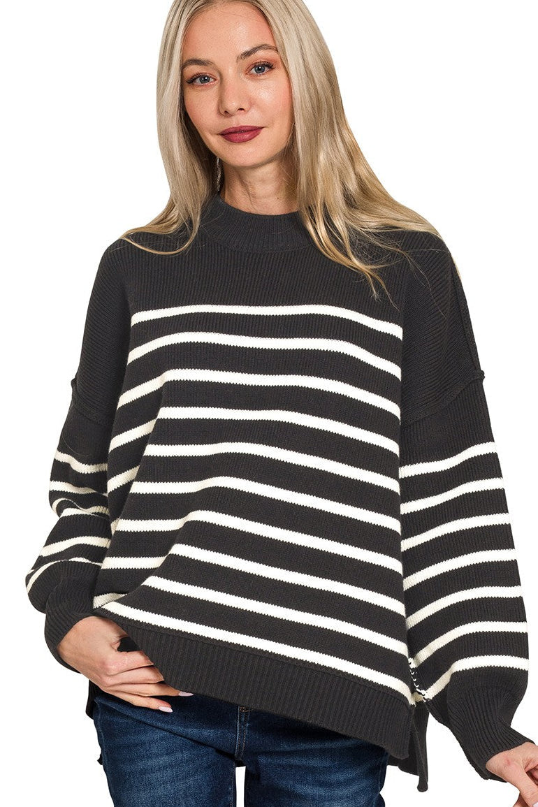 Zen Striped Arthur Sweater (Black)