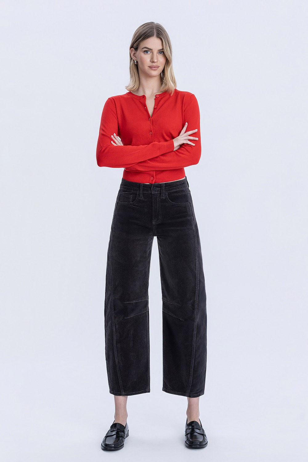 Vervet Corduroy Barrel Leg Jean