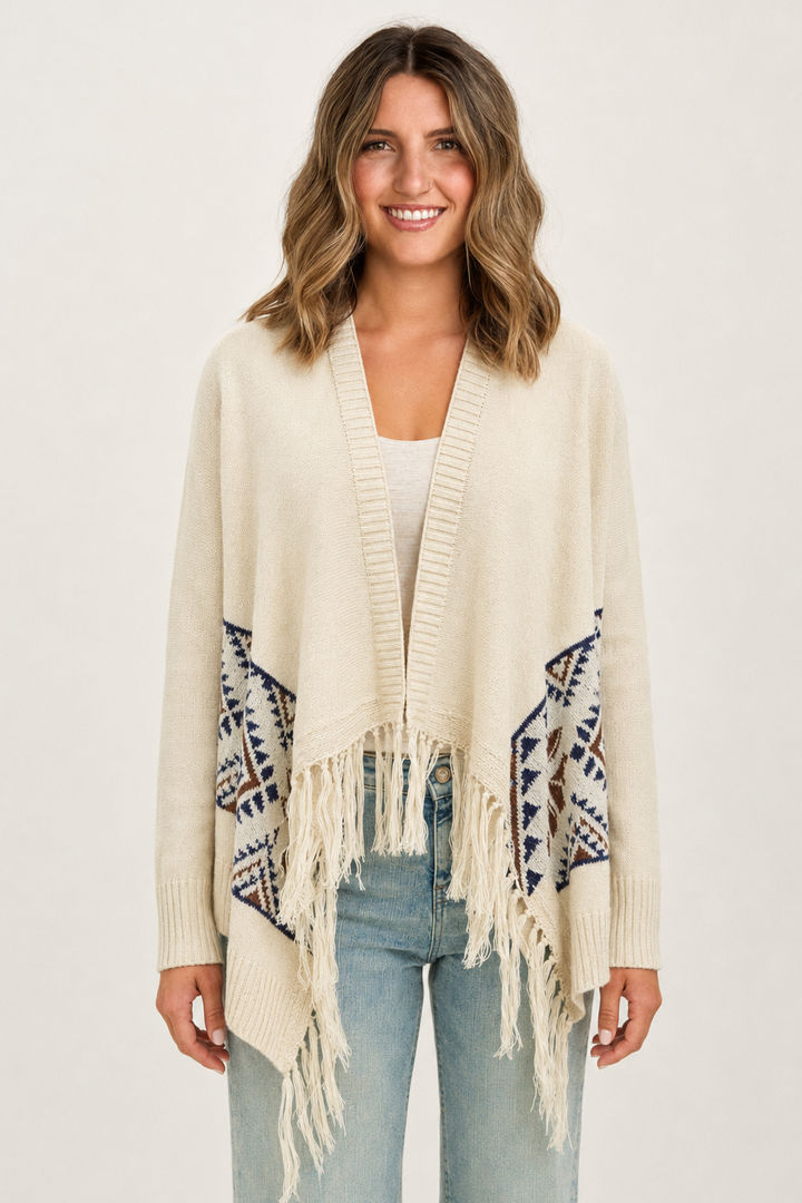 Be Cool Aztec Cardigan (Natural)